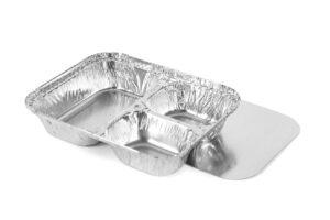 3 Compartment Oblong Container+Lid